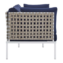 Load image into Gallery viewer, Harmony 8-Piece Sunbrella¨ Basket Weave Outdoor Patio Aluminum Seating Set by Modway
