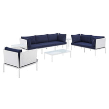Load image into Gallery viewer, Harmony 8-Piece Sunbrella¨ Outdoor Patio Aluminum Seating Set by Modway
