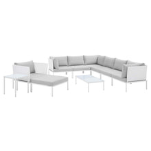 Load image into Gallery viewer, Harmony 10-Piece Sunbrella¨ Outdoor Patio Aluminum Sectional Sofa Set by Modway
