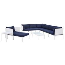 Load image into Gallery viewer, Harmony 10-Piece Sunbrella¨ Outdoor Patio Aluminum Sectional Sofa Set by Modway
