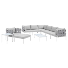 Load image into Gallery viewer, Harmony 10-Piece Sunbrella¨ Outdoor Patio Aluminum Sectional Sofa Set by Modway
