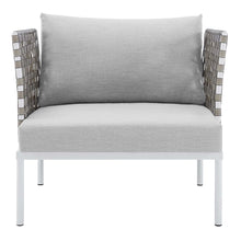 Load image into Gallery viewer, Harmony Sunbrella¨ Basket Weave Outdoor Patio Aluminum Armchair by Modway
