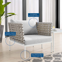 Load image into Gallery viewer, Harmony Sunbrella¨ Basket Weave Outdoor Patio Aluminum Armchair by Modway
