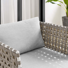 Load image into Gallery viewer, Harmony Sunbrella¨ Basket Weave Outdoor Patio Aluminum Armchair by Modway
