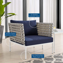 Load image into Gallery viewer, Harmony Sunbrella¨ Basket Weave Outdoor Patio Aluminum Armchair by Modway
