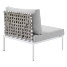 Load image into Gallery viewer, Harmony Sunbrella¨ Basket Weave Outdoor Patio Aluminum Armless Chair by Modway
