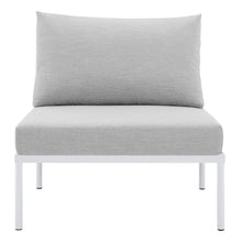 Load image into Gallery viewer, Harmony Sunbrella¨ Basket Weave Outdoor Patio Aluminum Armless Chair by Modway
