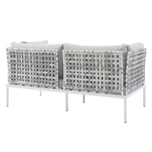 Load image into Gallery viewer, Harmony Sunbrella¨ Basket Weave Outdoor Patio Aluminum Loveseat by Modway

