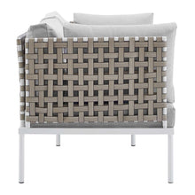 Load image into Gallery viewer, Harmony Sunbrella¨ Basket Weave Outdoor Patio Aluminum Loveseat by Modway
