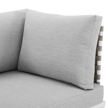 Load image into Gallery viewer, Harmony Sunbrella¨ Basket Weave Outdoor Patio Aluminum Loveseat by Modway
