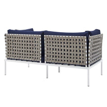 Load image into Gallery viewer, Harmony Sunbrella¨ Basket Weave Outdoor Patio Aluminum Loveseat by Modway
