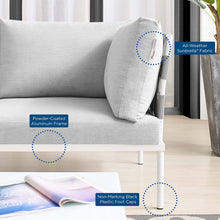 Load image into Gallery viewer, Harmony Sunbrella¨ Outdoor Patio Aluminum Loveseat by Modway
