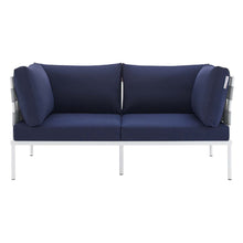Load image into Gallery viewer, Harmony Sunbrella¨ Outdoor Patio Aluminum Loveseat by Modway
