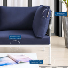 Load image into Gallery viewer, Harmony Sunbrella¨ Outdoor Patio Aluminum Loveseat by Modway
