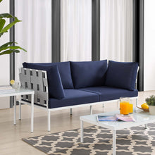 Load image into Gallery viewer, Harmony Sunbrella¨ Outdoor Patio Aluminum Loveseat by Modway
