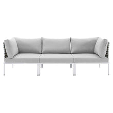 Load image into Gallery viewer, Harmony Sunbrella¨ Basket Weave Outdoor Patio Aluminum Sofa by Modway
