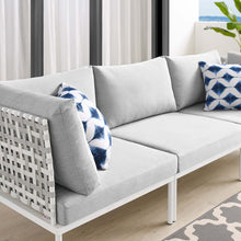 Load image into Gallery viewer, Harmony Sunbrella¨ Basket Weave Outdoor Patio Aluminum Sofa by Modway

