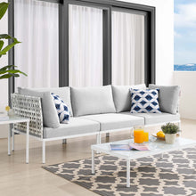 Load image into Gallery viewer, Harmony Sunbrella¨ Basket Weave Outdoor Patio Aluminum Sofa by Modway
