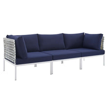 Load image into Gallery viewer, Harmony Sunbrella¨ Basket Weave Outdoor Patio Aluminum Sofa by Modway
