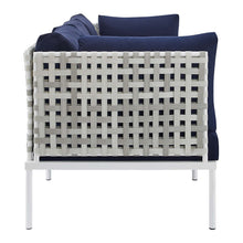 Load image into Gallery viewer, Harmony Sunbrella¨ Basket Weave Outdoor Patio Aluminum Sofa by Modway
