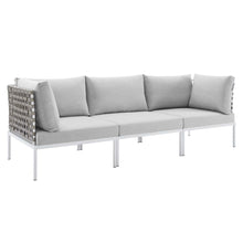 Load image into Gallery viewer, Harmony Sunbrella¨ Basket Weave Outdoor Patio Aluminum Sofa by Modway
