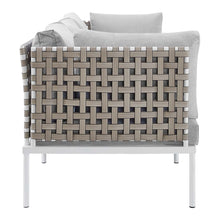 Load image into Gallery viewer, Harmony Sunbrella¨ Basket Weave Outdoor Patio Aluminum Sofa by Modway
