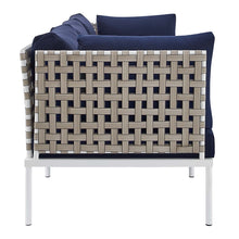Load image into Gallery viewer, Harmony Sunbrella¨ Basket Weave Outdoor Patio Aluminum Sofa by Modway
