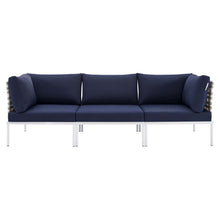 Load image into Gallery viewer, Harmony Sunbrella¨ Basket Weave Outdoor Patio Aluminum Sofa by Modway
