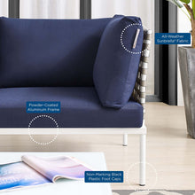 Load image into Gallery viewer, Harmony Sunbrella¨ Basket Weave Outdoor Patio Aluminum Sofa by Modway
