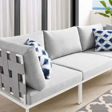Load image into Gallery viewer, Harmony Sunbrella¨ Outdoor Patio Aluminum Sofa by Modway
