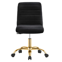 Load image into Gallery viewer, Ripple Armless Performance Velvet Office Chair by Modway
