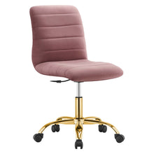 Load image into Gallery viewer, Ripple Armless Performance Velvet Office Chair by Modway
