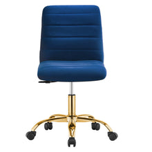 Load image into Gallery viewer, Ripple Armless Performance Velvet Office Chair by Modway
