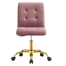 Load image into Gallery viewer, Prim Armless Performance Velvet Office Chair by Modway
