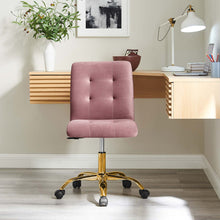 Load image into Gallery viewer, Prim Armless Performance Velvet Office Chair by Modway
