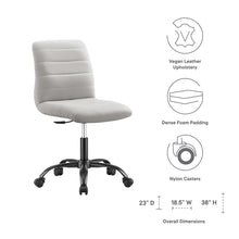 Load image into Gallery viewer, Ripple Armless Vegan Leather Office Chair by Modway

