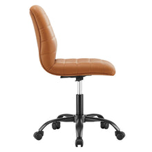 Load image into Gallery viewer, Ripple Armless Vegan Leather Office Chair by Modway
