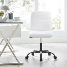 Load image into Gallery viewer, Ripple Armless Vegan Leather Office Chair by Modway
