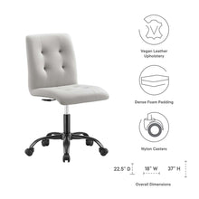 Load image into Gallery viewer, Prim Armless Vegan Leather Office Chair by Modway
