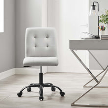 Load image into Gallery viewer, Prim Armless Vegan Leather Office Chair by Modway
