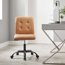 Load image into Gallery viewer, Prim Armless Vegan Leather Office Chair by Modway
