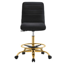 Load image into Gallery viewer, Ripple Armless Performance Velvet Drafting Chair by Modway

