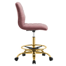 Load image into Gallery viewer, Ripple Armless Performance Velvet Drafting Chair
