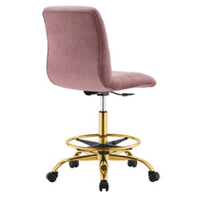 Load image into Gallery viewer, Ripple Armless Performance Velvet Drafting Chair by Modway
