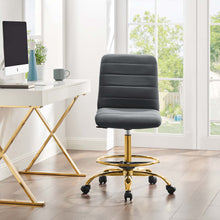 Load image into Gallery viewer, Ripple Armless Performance Velvet Drafting Chair by Modway
