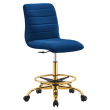 Load image into Gallery viewer, Ripple Armless Performance Velvet Drafting Chair by Modway
