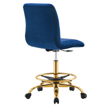 Load image into Gallery viewer, Ripple Armless Performance Velvet Drafting Chair by Modway
