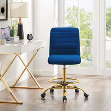 Load image into Gallery viewer, Ripple Armless Performance Velvet Drafting Chair by Modway
