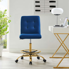 Load image into Gallery viewer, Prim Armless Performance Velvet Drafting Chair by Modway
