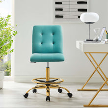Load image into Gallery viewer, Prim Armless Performance Velvet Drafting Chair by Modway
